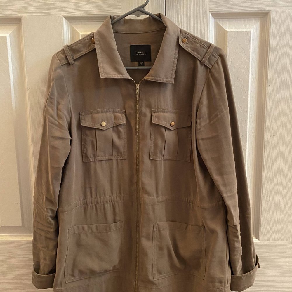 Guess army green fall jacket